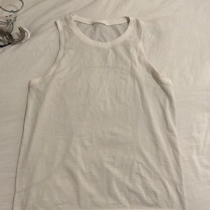 White Lululemon tank